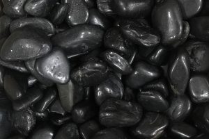 Gludinti akmenukai 3-5cm, marmuras, juodi